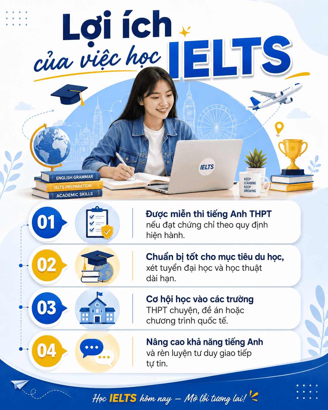 Lợi ích của việc học IELTS